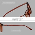 thumbnail image 3 of KINGSEVEN Men's UV400 Sunglasses Driving Polarized Rectangle Frame, 3 of 4