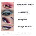 thumbnail image 3 of Matte Liquid Eyeliner,12 Colors Long Lasting Waterproof Smudge Resistant Professional Bright-colored Eyeliner Pen Set Eye Liner Makeup, 3 of 6