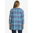 thumbnail image 2 of Jessica London Women's Plus Size Swing Tunic Oversized Long Blouse, 2 of 3