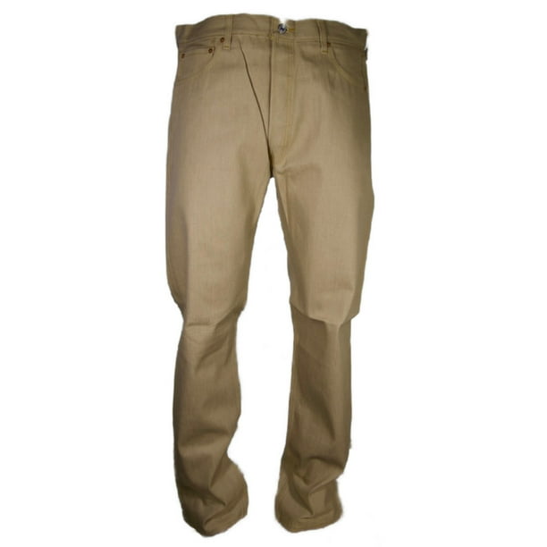 Levi's Men's 501 Original Shrink to Fit Button Fly Jeans Sand 0988 38X34 -  