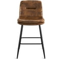thumbnail image 7 of Dycanpo 24”H Bar Stools Set of 3, Double-Layer Upholstered, for Home Kitchen, Yellowish Brown, 7 of 7