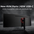 thumbnail image 6 of Deco Gear Curved 49” Super Ultrawide Gaming Monitor, 32:9 WDFHD 3840×1080, 144Hz, 3ms, 3000:1 VA, HDR400, Adaptive Sync, USB-C 65W, HDMI/DP, PBP/PIP, KVM, 1800R, 6 of 10