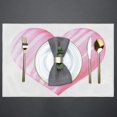 thumbnail image 4 of Valentine''s Day Beautiful Dimensional Heart Placemats Set of 6 Fabric Placemats Square Placemat for Kitchen Table Heat Resistant, Easy to Clean Table Placemats 12x18 Inch, 4 of 6