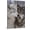 Frame-style, variant on Wolf Couple Canvas Wall Art, Gray and White Wolves Love Print, Wildlife Animal Home Decor