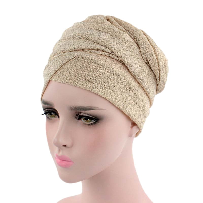 New Fashion Adult Men Women Stretchable Indian Style Turban Hat Head Wrap Cap
