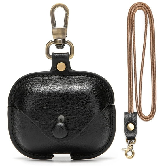 Suitable for genuine leather protective cases, compatible with 2nd/1st generation AirPods Pro cases (2023/2022/2019 models) and Apple AirPods Pro 2/Pro wireless charging case covers