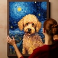 thumbnail image 6 of Poodle Dog Canvas Wall Art - Starry Night Van Gogh Dog Canvas Print Dog Sayings Painting Home Office Wall Decor Framed Dog Lover Gift, 6 of 6