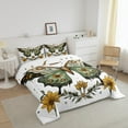 thumbnail image 3 of Death Moth Twin Comforter Set for Adult Gothic Style Bedding Sets Western Farmhouse Moth Print Bedding Comforter Sets Rustic Farm Sunflowers Down Comforter Moth Decor Duvet Set, 3 of 7