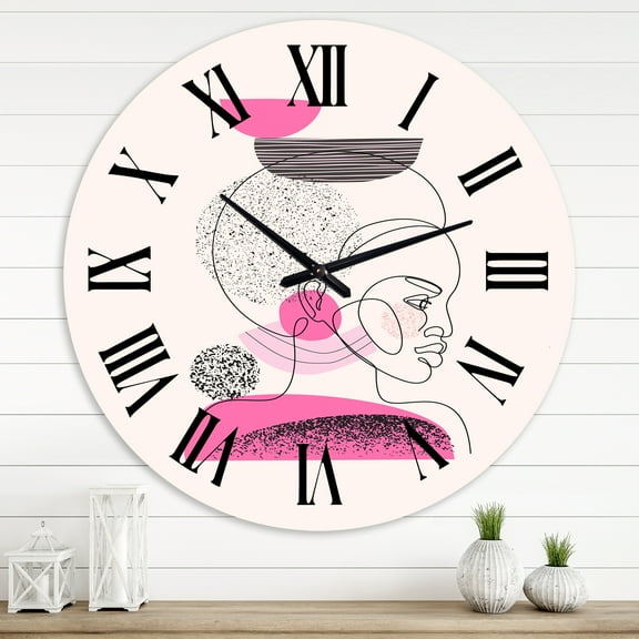 Designart 1 in Modern,Contemporary Wall Clock