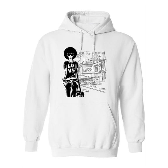 A Fashion Girl Hoodie Women -Image by Shutterstock, Female XX-Large