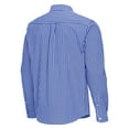 thumbnail image 3 of Men's Antigua Royal Philadelphia 76ers Ellis Woven Tri-Blend Button-Down Shirt, 3 of 3
