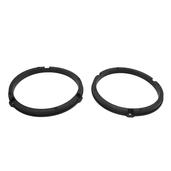 2Pcs 6.3" Altavoz de Audio estéreos Adaptador Casquillo círculo Negro para Coche 508