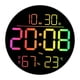 thumbnail image 2 of Reloj de pared digital con luz nocturna, LED colgante, calendario, despertador con control remoto para sala de estar y dormitorio., 2 of 9