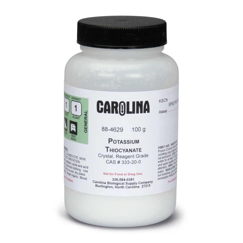 Potassium Thiocyanate, Reagent Grade, 100 G