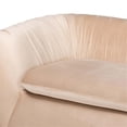 thumbnail image 5 of Bowery Hill Glam and Luxe Champagne Beige Velvet Fabric Sofa, 5 of 9