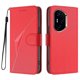 thumbnail image 1 of For Honor 300 Ultra Honor 300 Pro Case Triangle Imprint Leather Phone Cover with Lanyard - Golden, 1 of 5