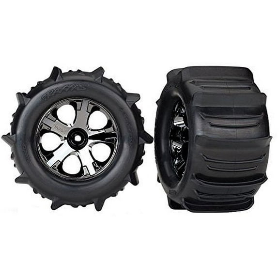 4175 Traxxas Tires Wheels 2.8" Nitro Rear/Electric Front TSM Rated