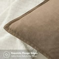 thumbnail image 2 of Decorative Linen Euro Sham Pillow Covers 24x24 Khaki Boho Farmhouse Neutral Winter Couch Throw Pillows for Bed Pack of 2 Accent Modern Pillowcase Sofa Livingroom Home Decor, 2 of 6