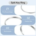 thumbnail image 3 of 50Pcs 10mm Double Loops Split Rings, Small Round Jump Ring Connector, Silver, 3 of 6