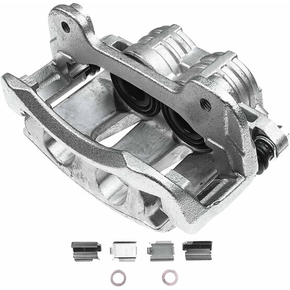 A-Premium Disc Brake Caliper Assembly with Bracket Compatible with Select Ford Models - For Mustang 2011 2012 2013 2014 - Front Right Passenger Side