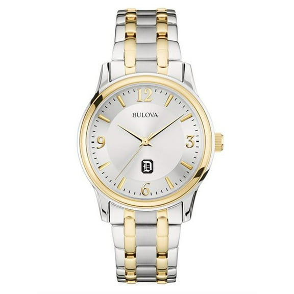 Bulova Silver/Gold Duquesne Dukes Classic Two-Tone Round Watch