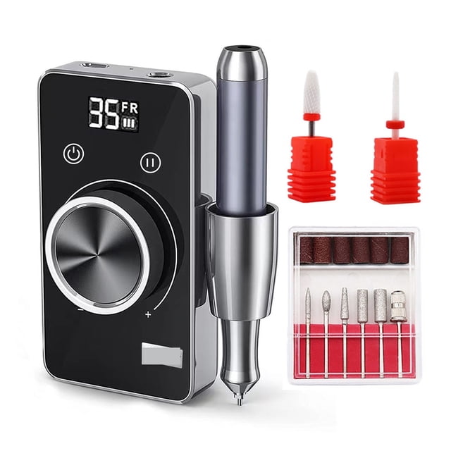 35000RPM Nail Drill Machine, Rechargeable Wireless Nail Sander For Manicure, Portable Machine For Nails ,Easy to Use