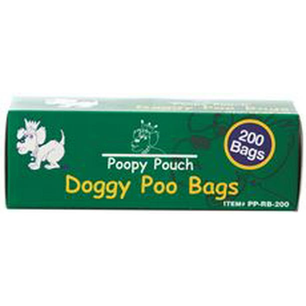 Poopy Pouch Universal Pet Waste Disposal Replacement Bags, 200 Bags Per