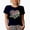 Navy Blue, variant on Retro Shake Your Shamrocks Groovy Wavy Text, St. Patrick's Day Gift, Black T-Shirt, Small
