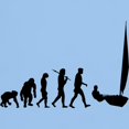 thumbnail image 3 of CafePress - Sailing Evolution Light T Shirt - Men's Classic Graphic T-Shirt, 3 of 4