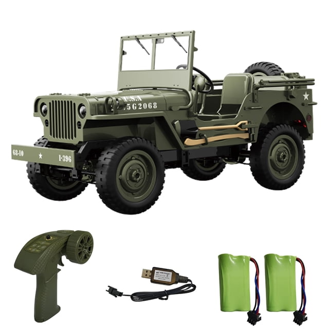 RC Crawler Skymaker Willys MB Jeep 4x4 Doble Batería