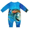 thumbnail image 2 of Finding Nemo Baby Romper Jumpsuits, Long Sleeve Footless One-Piece Outfits for Boys Girls, 2 of 8