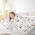 thumbnail image 5 of Homewish Colorful Xmas Tree Bedding Comforter Set,Merry Christmas Twin Comforter Sets,Gray White Red Bedding Set For Girls Kids,Super Cozy Room Decor,2 Pieces, 5 of 9