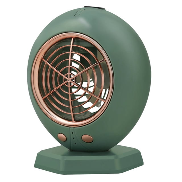 MesaSe Cooling Fan Rechargeable Strong Wind Portable USB Desktop Fan Mist Maker Mini Air Conditioner for Home