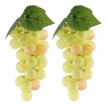 thumbnail image 1 of Plástico Hogar Escritorio Decoración Artificial Uva Diseñado Emulación Fruta 2uds Amarillo Unique Bargains adornos colgantes decorativos, 1 of 3