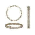 thumbnail image 4 of 5 2/3ctw Nana Lab Diamond Cluster Tennis Bracelet 7" 10kt Yellow Gold, 4 of 6