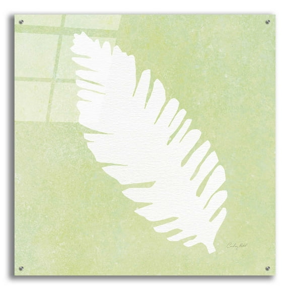 Epic Art 'Tropical Fun Palms Silhouette IV' by Courtney Prahl, Acrylic Glass Wall Art, 36"x36"