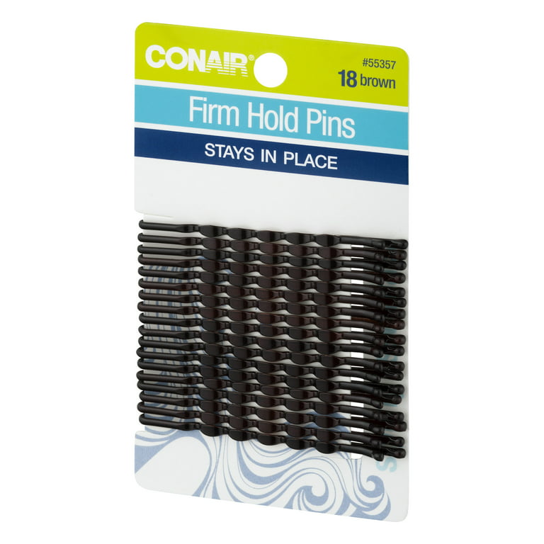 Conair Styling Essentials Bobby Pins, Brown, Value Pack - 500 bobby pins