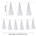 thumbnail image 2 of 50Pcs White Tassel Garland Banner w Rope for Wedding Birthday Party Decoration, 2 of 7