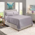 thumbnail image 4 of Nestl Extra Deep Pocket King Sheets - 6 Piece Soft Microfiber Bed Sheets Set Fits 18"-24" Mattresses, Lavender Gray, 4 of 8