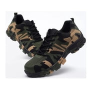 Tanleewa Men’s Steel Toe Work Shoes Breathable Safety Sneakers Shoe Size 11