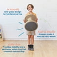 thumbnail image 4 of ECR4Kids Twist Active Wobble Stool, 14in Seat Height, Classroom Furniture, Sand, 4 of 9