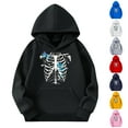 thumbnail image 5 of qucoqpe Halloween Sweatshirt Boys and Girls Casual Long Sleeve Hoodies Cute Oversized Fleece Pocket Sweatshirt Tops, 5 of 5