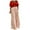 Q-Red, variant on Kcodviy Two Piece Outfits for Womens Snowboard Bibs Women Short Sleeve Casual Pants Suits for Woman Biker Shorts Set