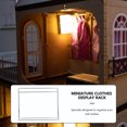 thumbnail image 1 of HOOWIFFY Silver Iron Miniature Garment Rack Minimalist Iron Art for Hobbyists 1Pack, 1 of 7