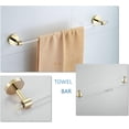 thumbnail image 2 of Bathroom Hardware Set Acrylic Gold - Bathroom Accessories Set Towel Bar Towel Rack Set - Wall Mounted Bath Towel Holder Toilet Paper Holder Set 4 Pieces, 2 of 4