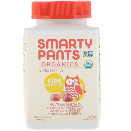 SmartyPants  Organics  Kids Complete  120 Vegetarian