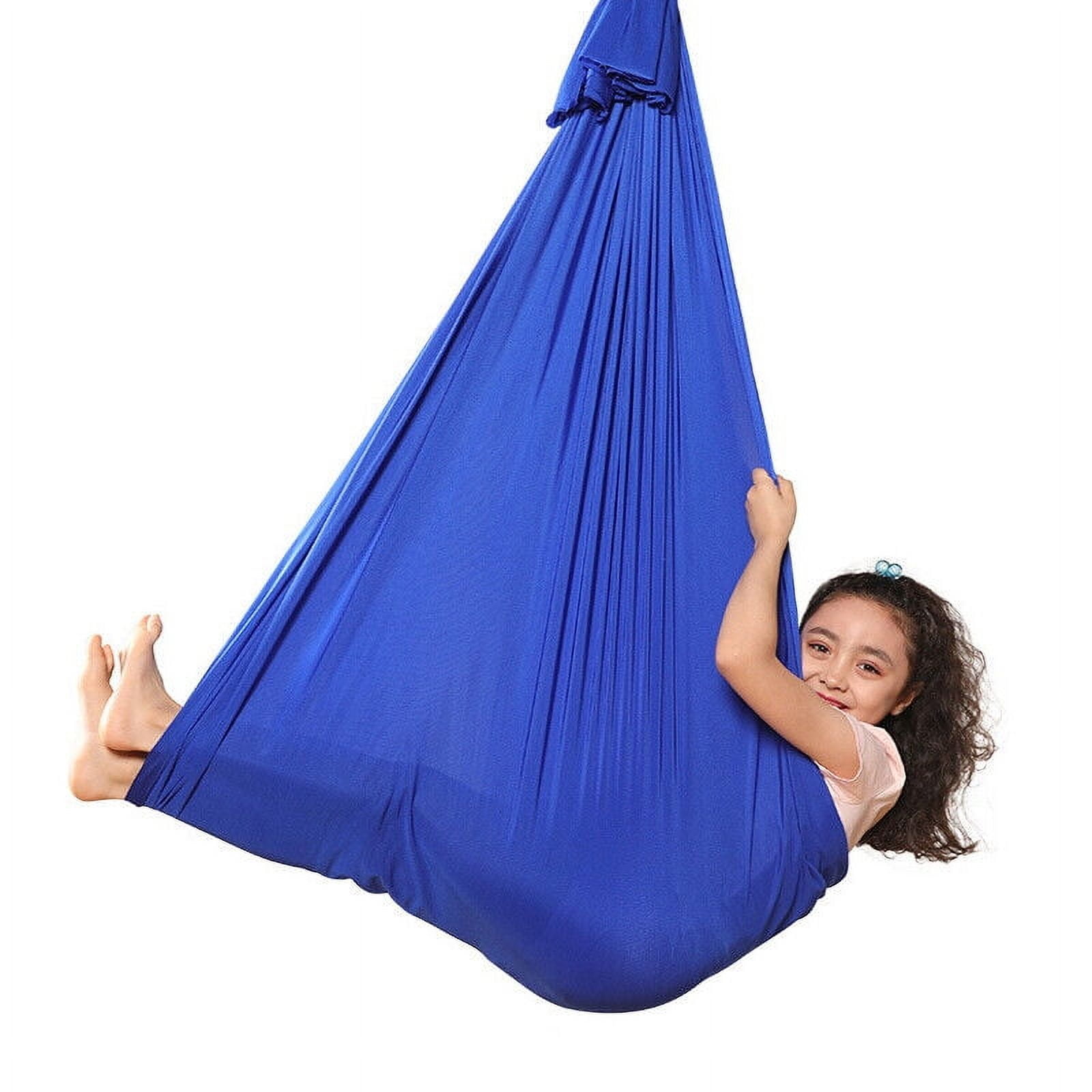 WEISIPU Kids Hammock - Small Camping Hammock, Kids Camping Gear w/Tree Straps and Carabiners for Indoor/Outdoor Use Therapy Kids Autism ADHD Sensory Swing Sling