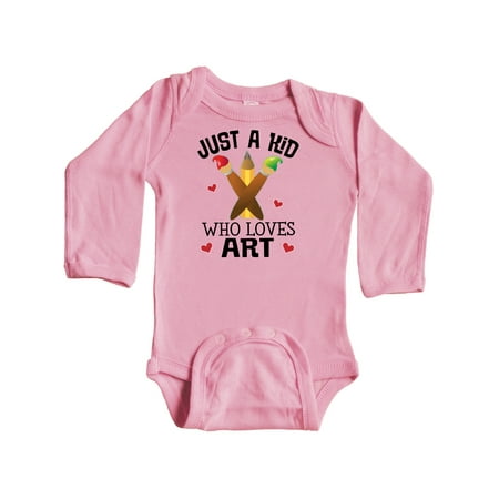 

Inktastic Artist Kid Who Loves Art Gift Baby Boy or Baby Girl Long Sleeve Bodysuit