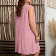 thumbnail image 7 of Kukoosong Women's Sleeveless V-Neck Tank Dress with Pockets, Midi Casual Loose Flowy A-Line Dress, Boho Summer Beach Dress, 7 of 7