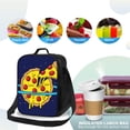 thumbnail image 4 of Pofeuu PLANETA EN FORMA DE PIZZA Print Lunch Bag Women Insulated Lunch Box Reusable Leakproof Large Spacious Cooler Tote for Women Men, 4 of 7